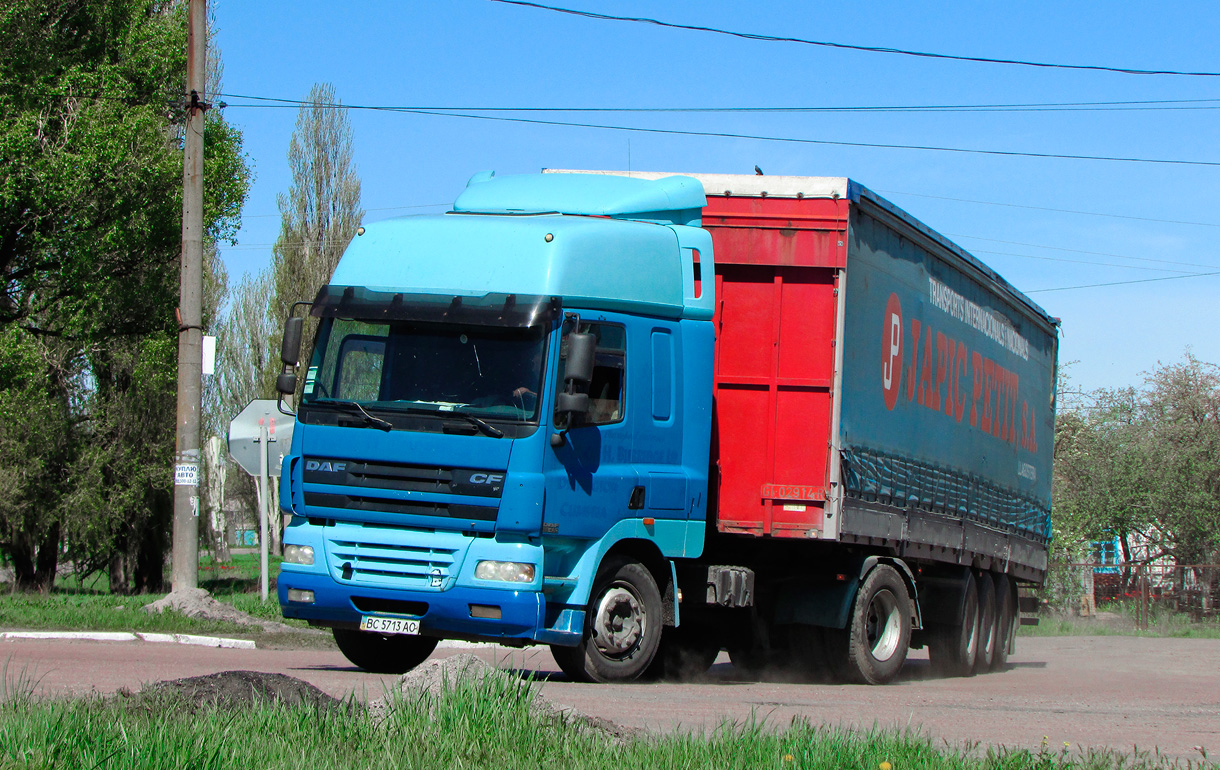 Львовская область, № ВС 5713 АО — DAF CF85 FT