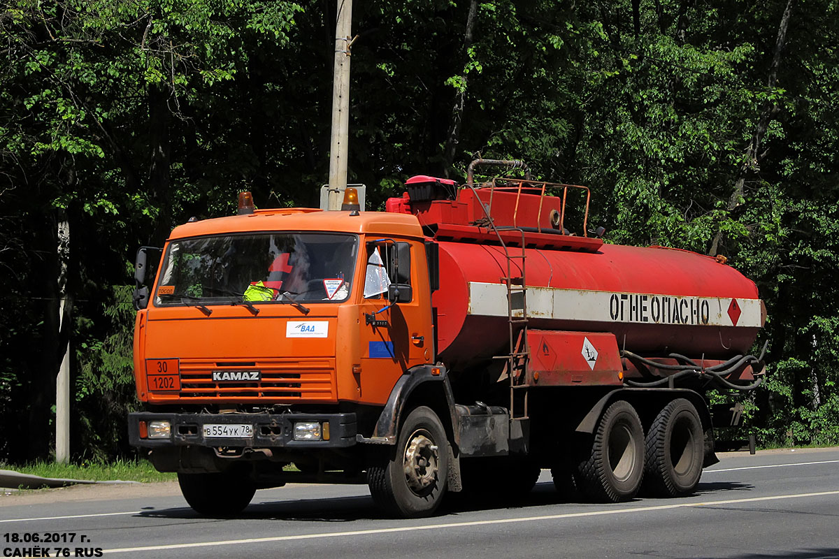 Санкт-Петербург, № В 554 УК 78 — КамАЗ-53229-01 [53229A]