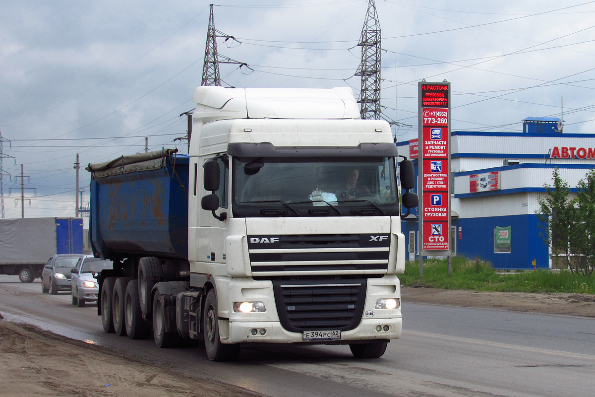 Рязанская область, № Е 394 РС 62 — DAF XF105 FT