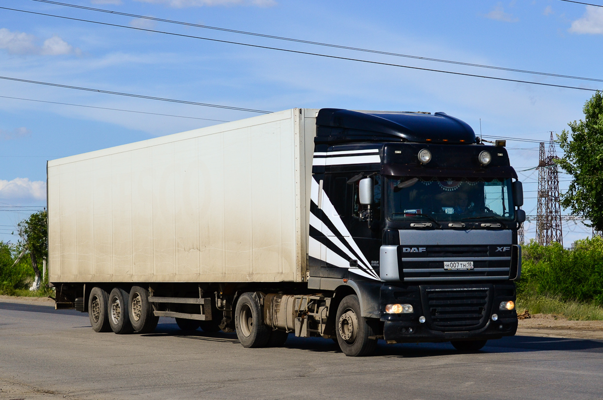 Удмуртия, № Н 007 ТН 18 — DAF XF105 FT