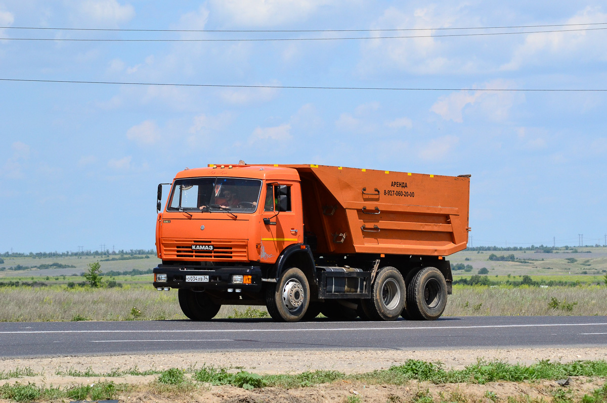 Волгоградская область, № О 034 ХВ 34 — КамАЗ-55111 (общая модель)