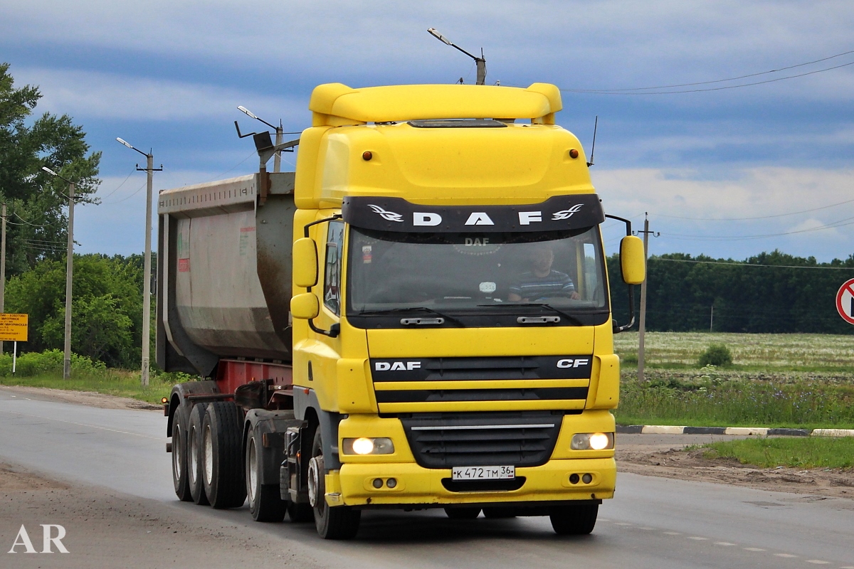 Воронежская область, № К 472 ТМ 36 — DAF CF85 FT