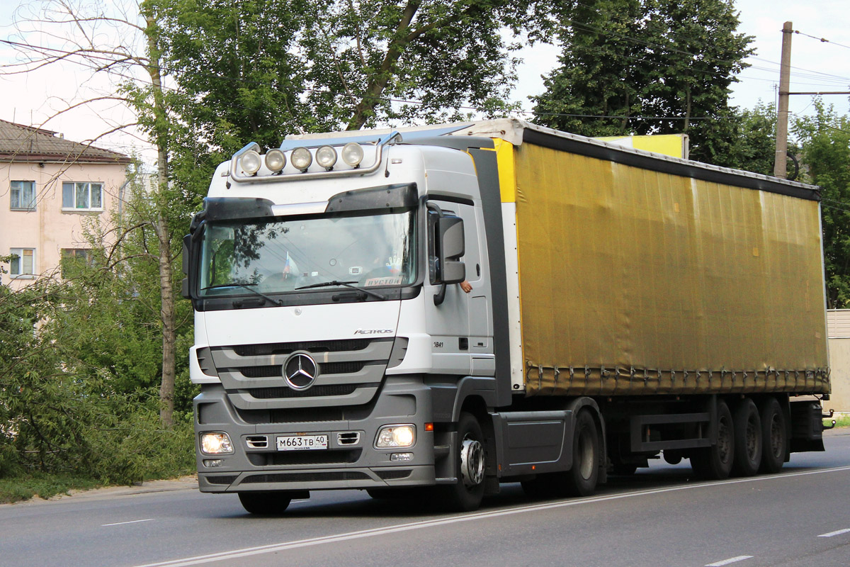 Калужская область, № М 663 ТВ 40 — Mercedes-Benz Actros ('2009) 1841