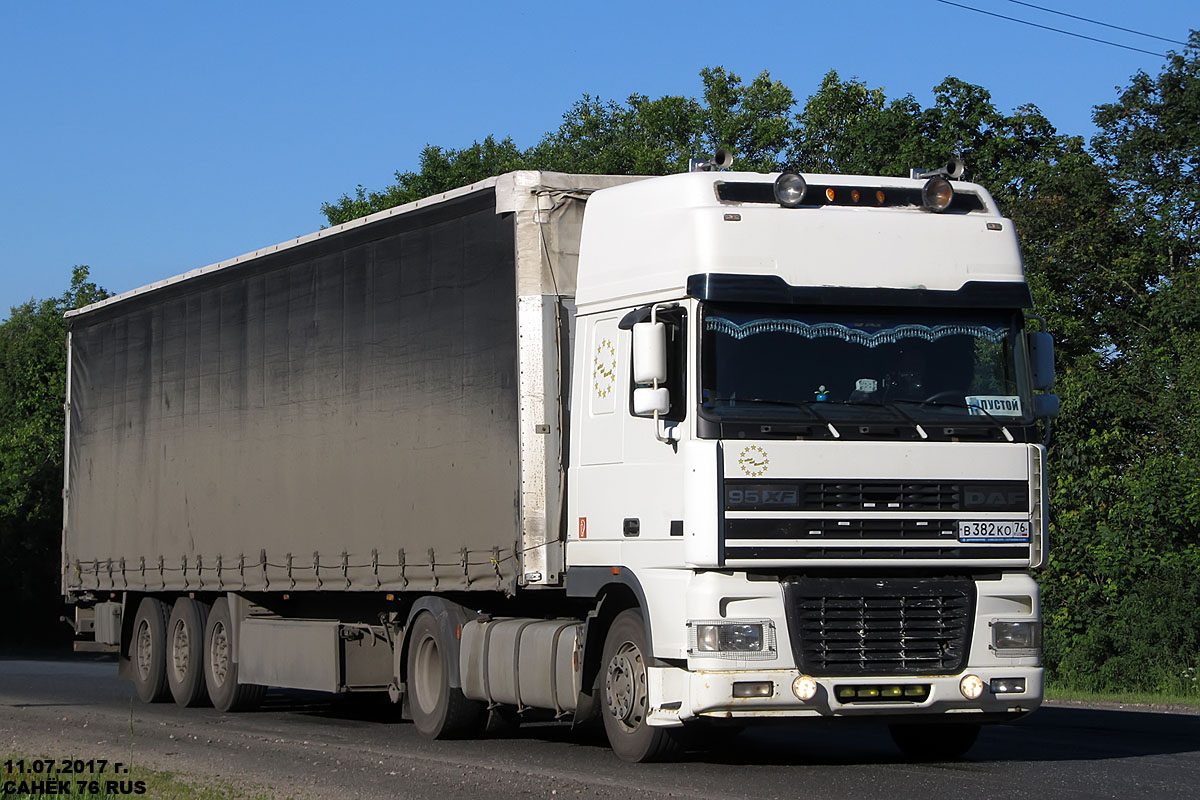 Ярославская область, № В 382 КО 76 — DAF 95XF FT