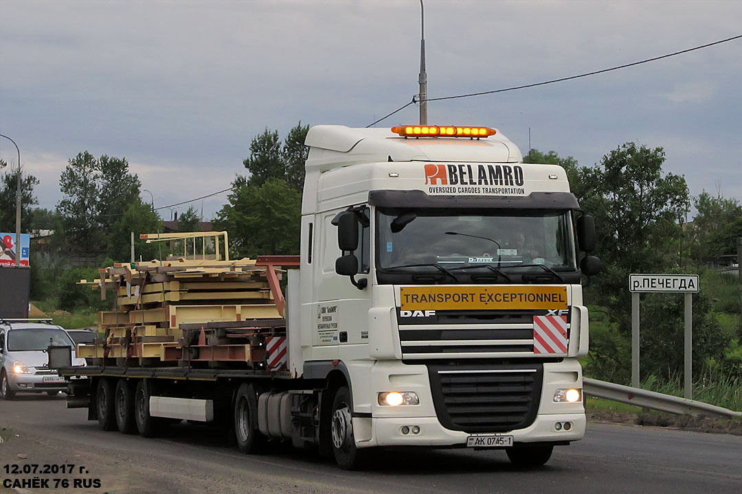 Брестская область, № АК 0745-1 — DAF XF105 FT