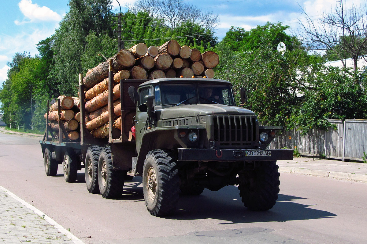 Черниговская область, № СВ 5912 АВ — Урал-4320 (общая модель)