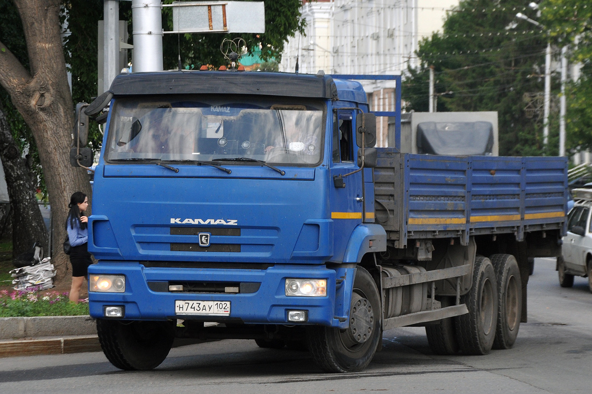 Башкортостан, № Н 743 АУ 102 — КамАЗ-65117 (общая модель)