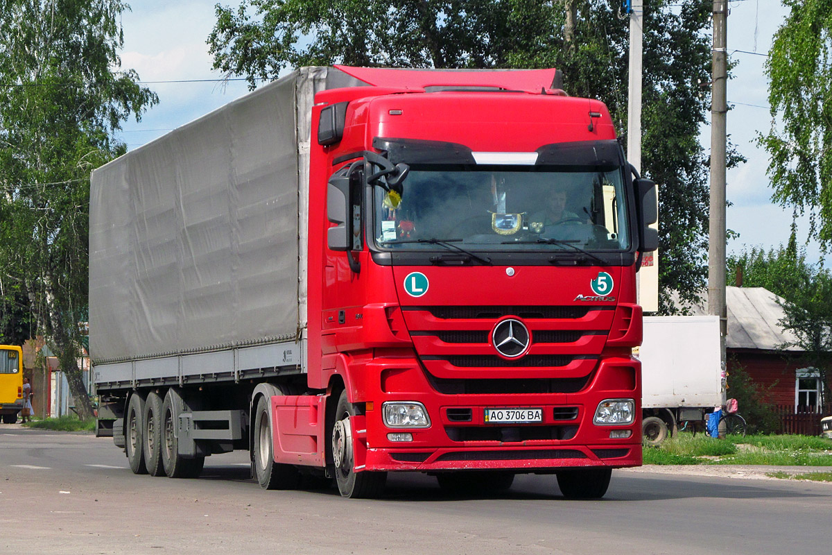 Закарпатская область, № АО 3706 ВА — Mercedes-Benz Actros ('2009) 1844