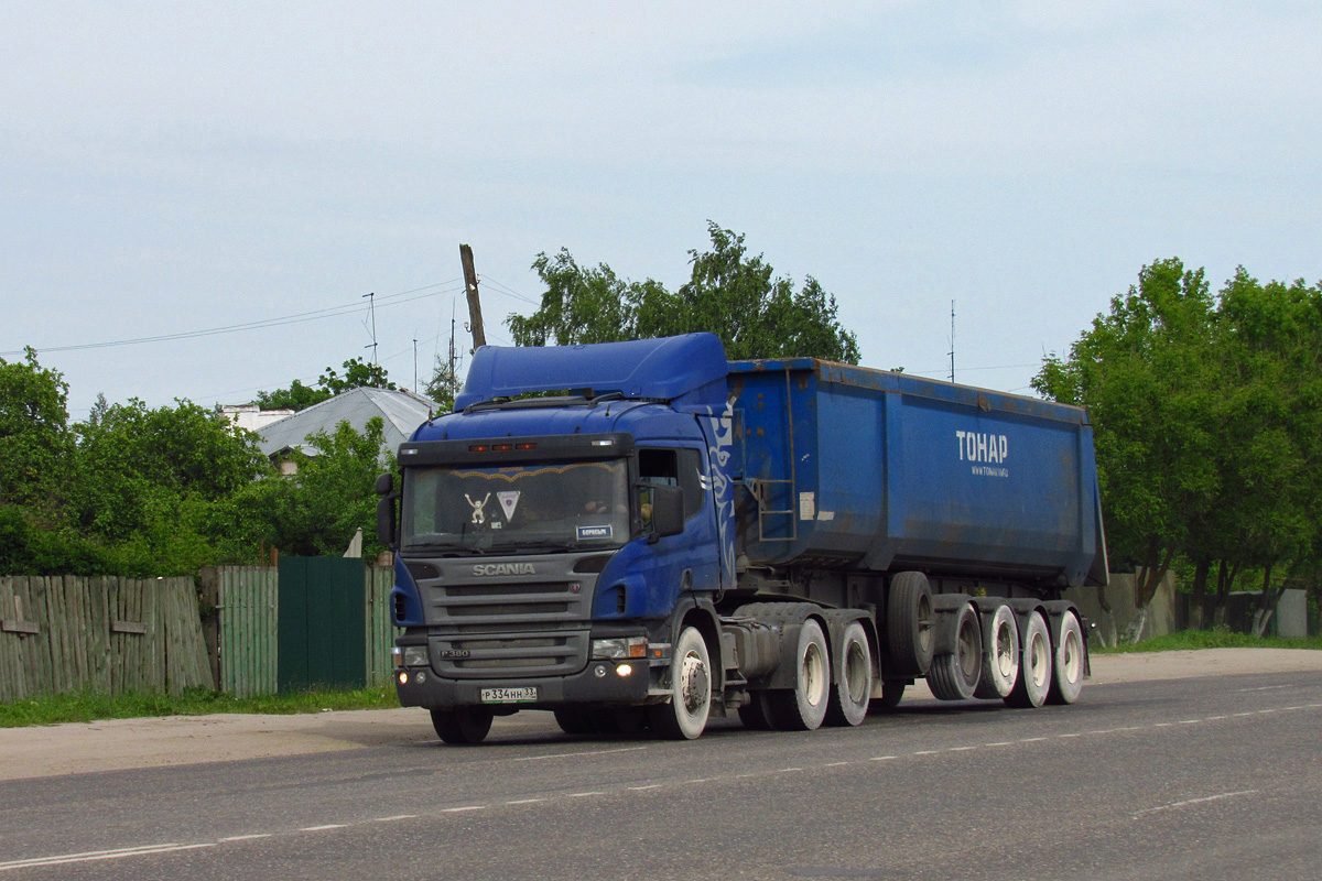 Владимирская область, № Р 334 НН 33 — Scania ('2004) P380