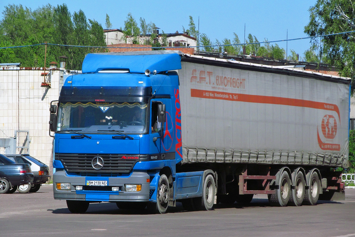 Сумская область, № ВМ 2130 АЕ — Mercedes-Benz Actros ('1997) 1840