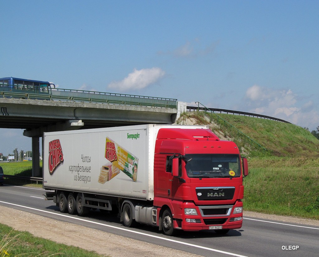 Гомельская область, № АІ 9422-3 — MAN TGX ('2007) 18.400