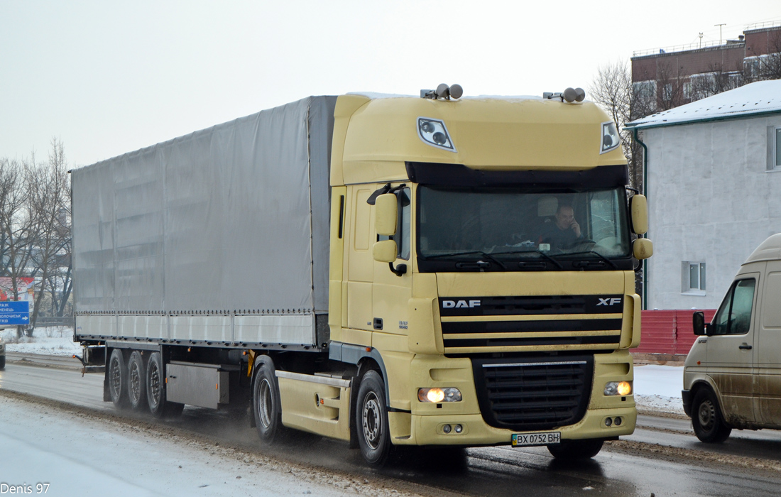 Хмельницкая область, № ВХ 0752 ВН — DAF XF105 FT