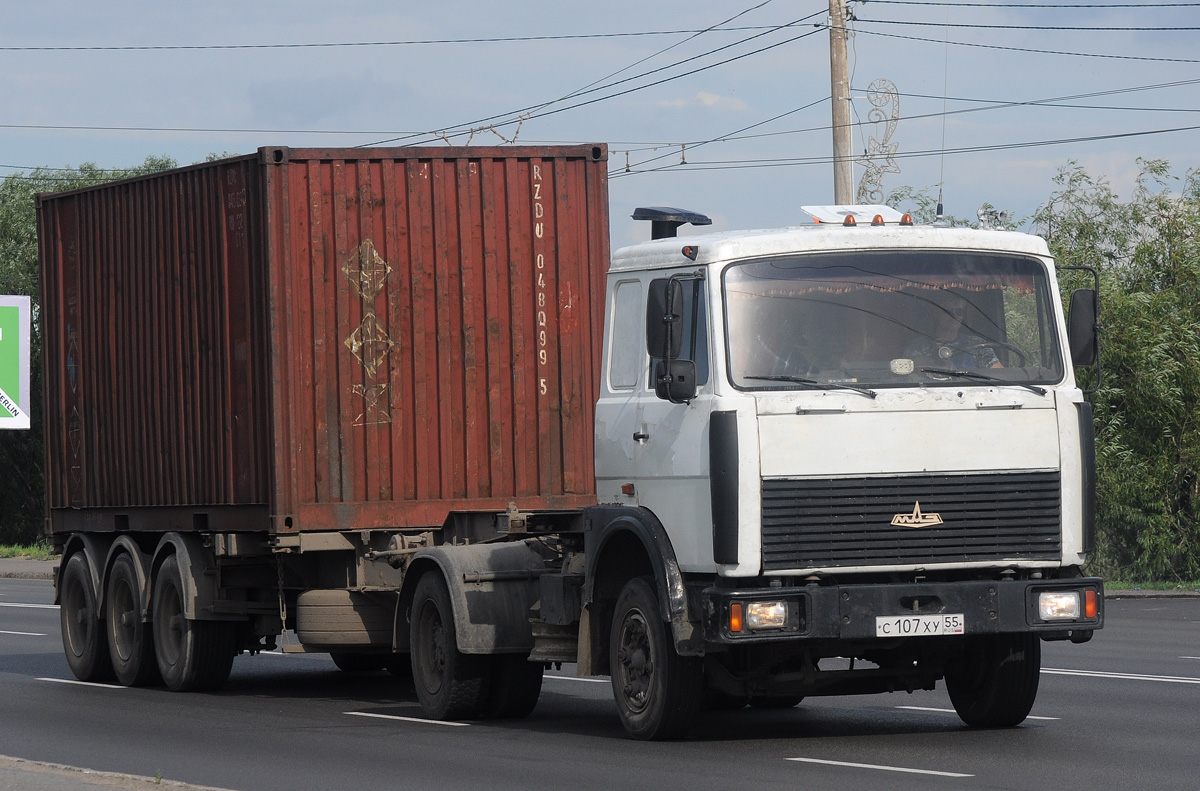 Омская область, № С 107 ХУ 55 — МАЗ-54329