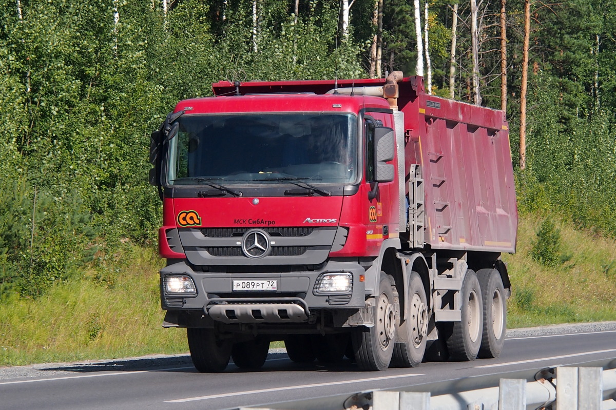 Тюменская область, № Р 089 РТ 72 — Mercedes-Benz Actros '09 4141 [Z9M]