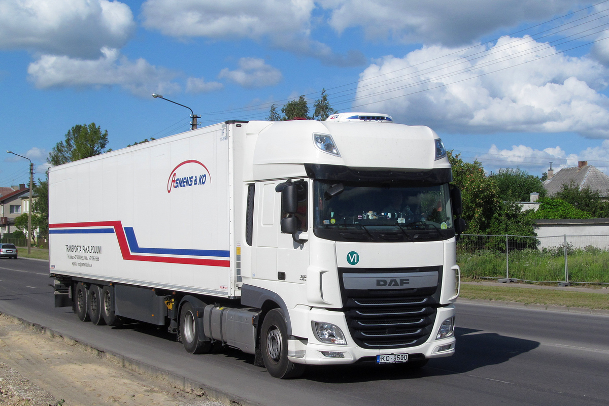 Латвия, № KO-9500 — DAF XF Euro6 FT