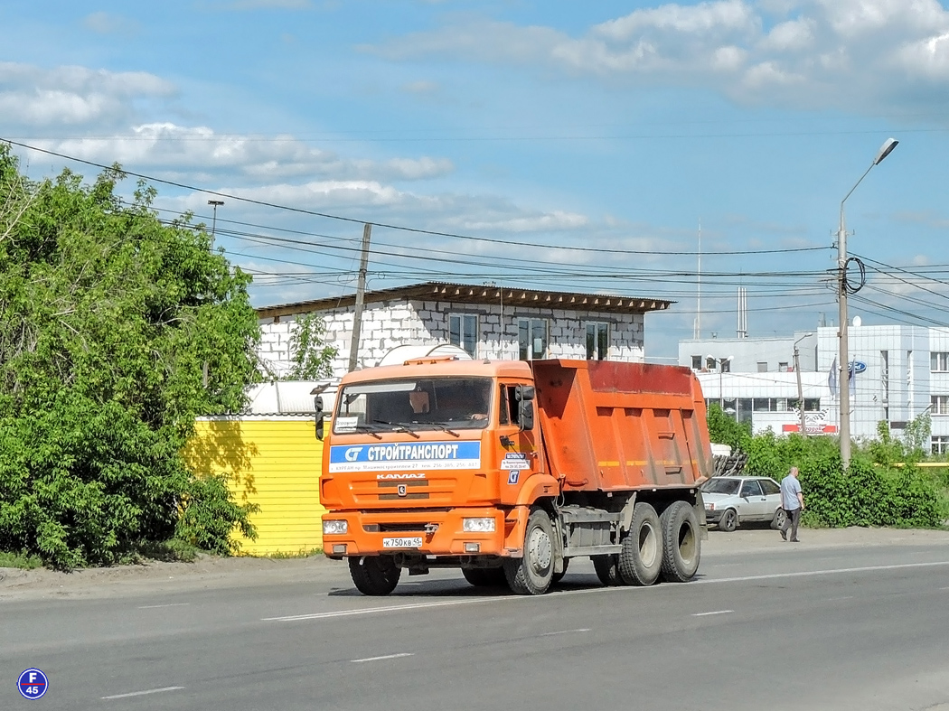 Курганская область, № К 750 КВ 45 — КамАЗ-65115-N3