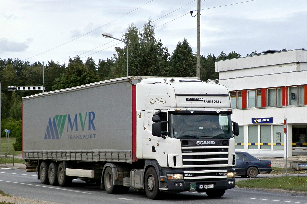 Латвия, № KE-1405 — Scania ('1996) R164L