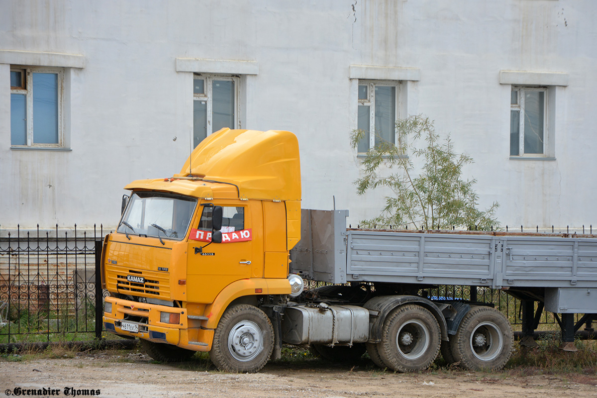 Саха (Якутия), № Н 611 ЕХ 14 — КамАЗ-65116 [651160]