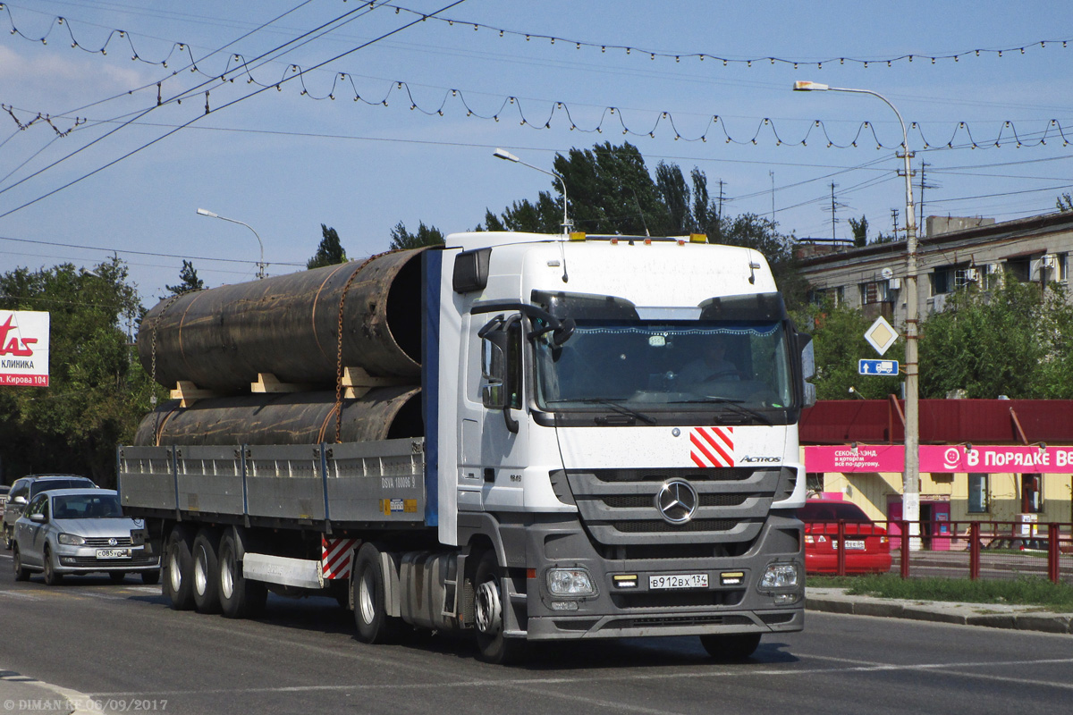 Волгоградская область, № В 912 ВХ 134 — Mercedes-Benz Actros '09 1846 [Z9M]