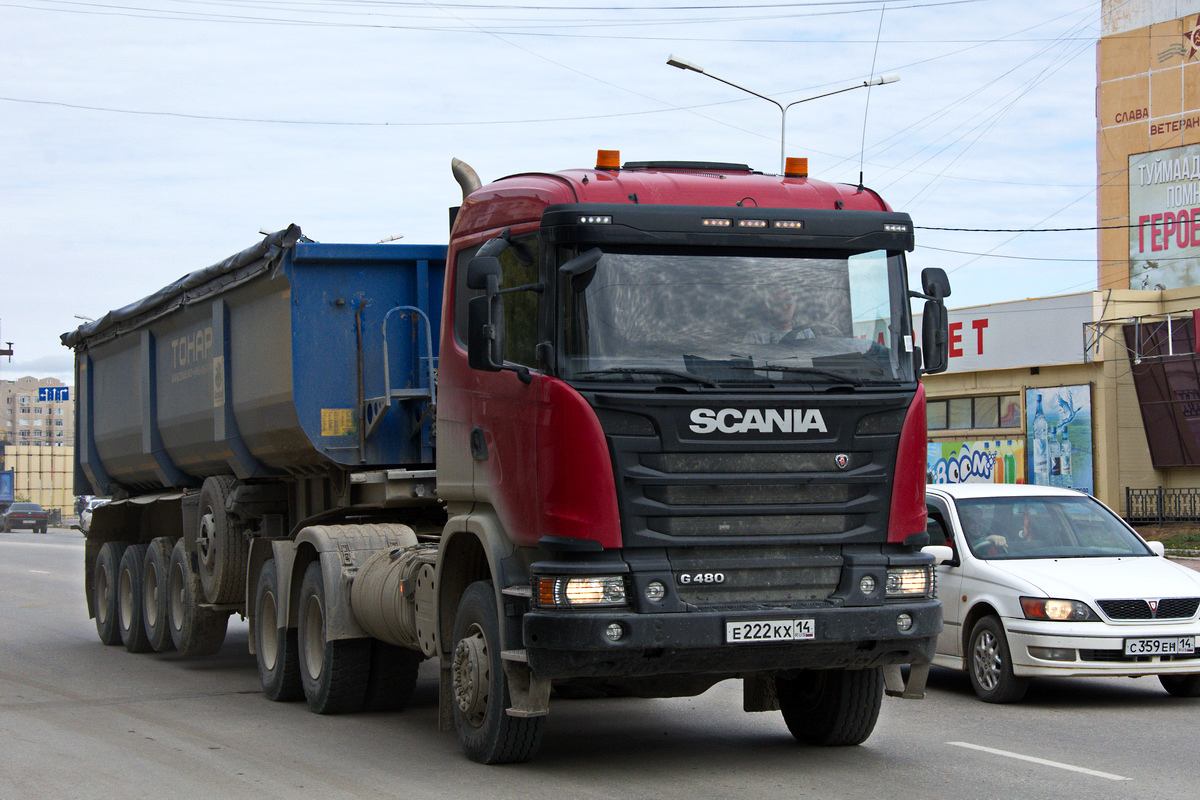 Саха (Якутия), № Е 222 КХ 14 — Scania ('2013) G480