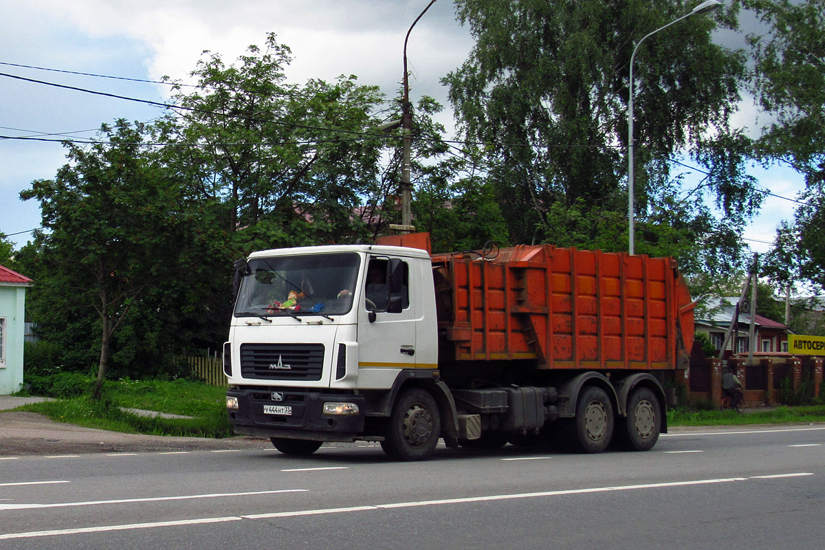 Владимирская область, № У 444 НТ 33 — МАЗ-6312B3