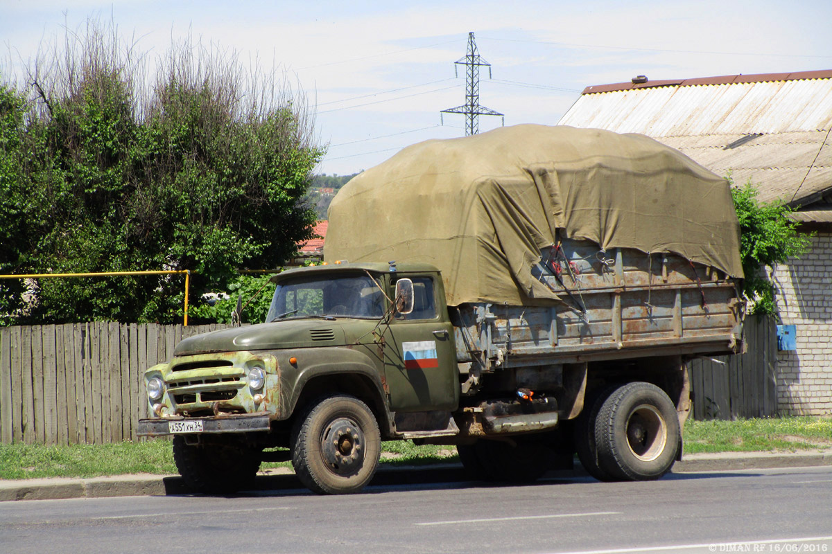 Волгоградская область, № А 551 ХН 34 — ЗИЛ-130 (общая модель)