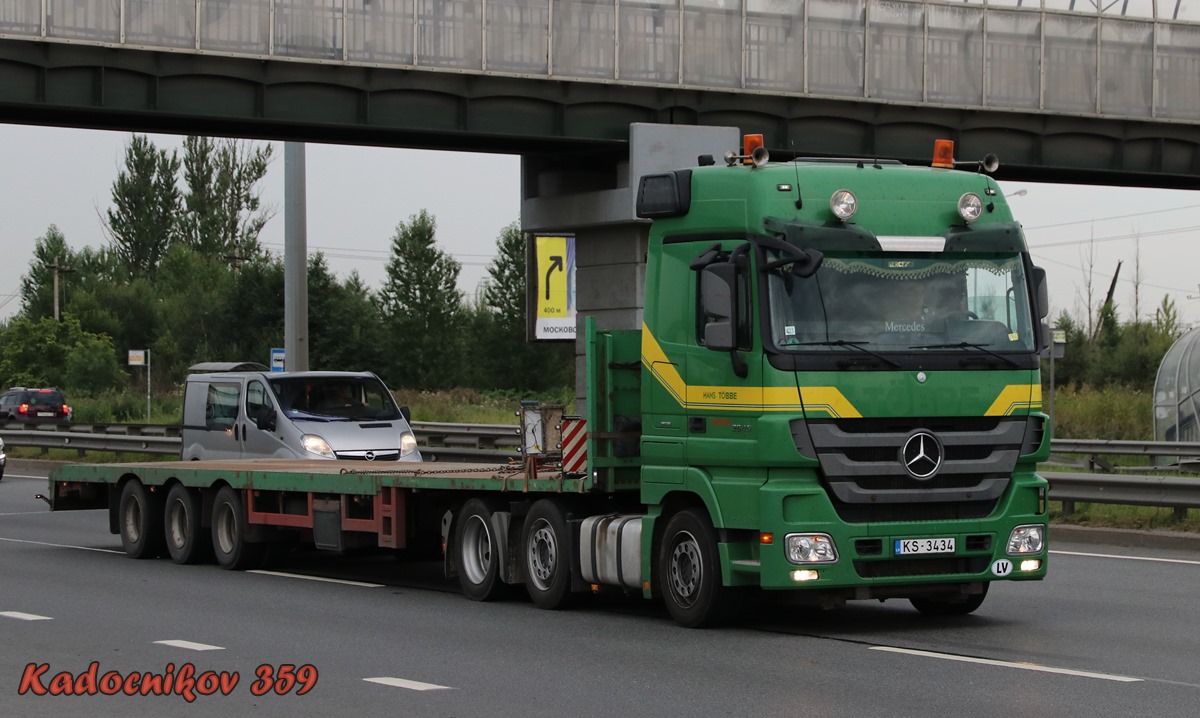 Латвия, № KS-3434 — Mercedes-Benz Actros ('2003)