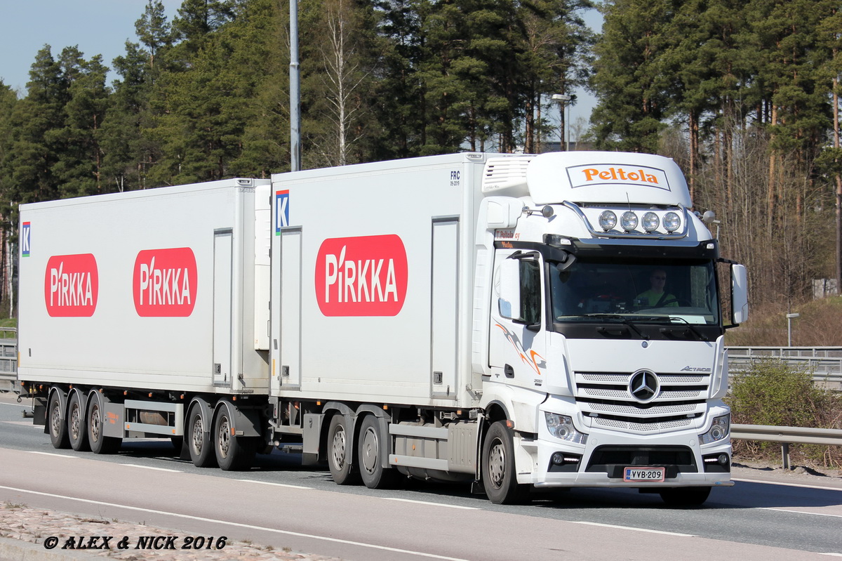 Финляндия, № VVB-209 — Mercedes-Benz Actros ('2011)