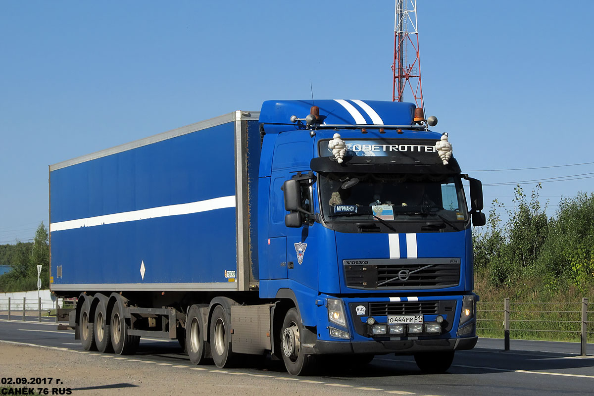 Мурманская область, № О 444 ММ 51 — Volvo ('2008) FH.480 [X9P]