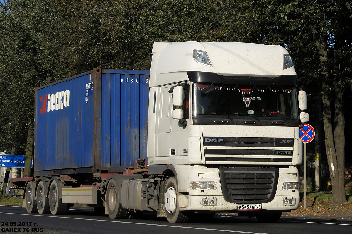 Волгоградская область, № В 545 РН 134 — DAF XF105 FT