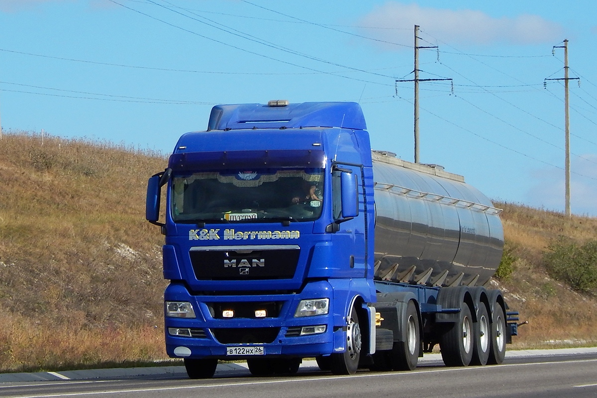 Ставропольский край, № В 122 НХ 26 — MAN TGX ('2007) 18.400