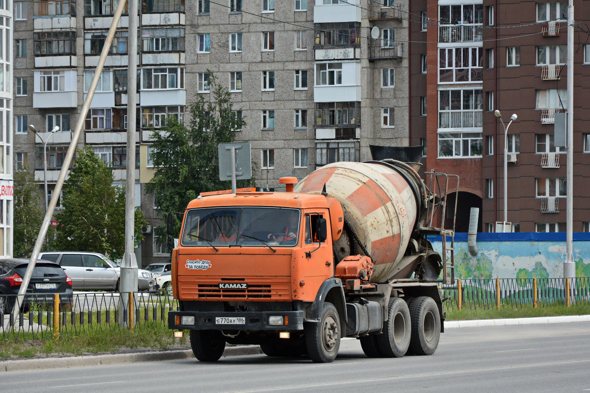 Ханты-Мансийский автоном.округ, № Е 770 АУ 186 — КамАЗ-55111-15 [55111R]