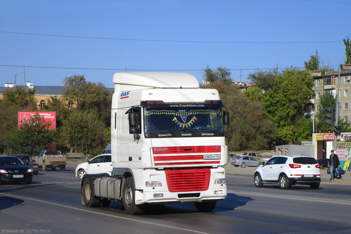 Волгоградская область, № В 383 РР 134 — DAF XF95 FT