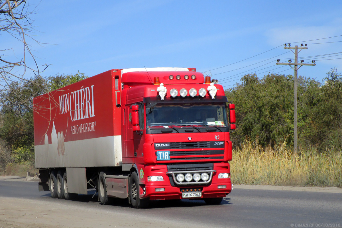 Туркменистан, № AU 9770 AG — DAF XF95 FT