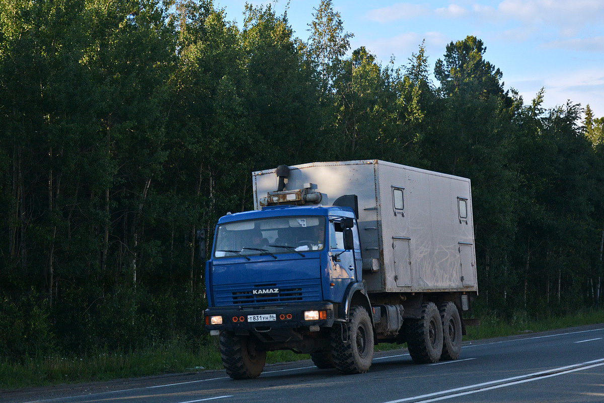 Ханты-Мансийский автоном.округ, № Т 831 УН 86 — КамАЗ-43118 (общая модель)