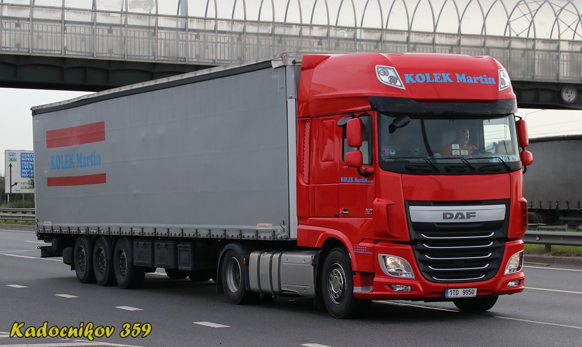 Чехия, № 1TD 9950 — DAF XF Euro6 FT