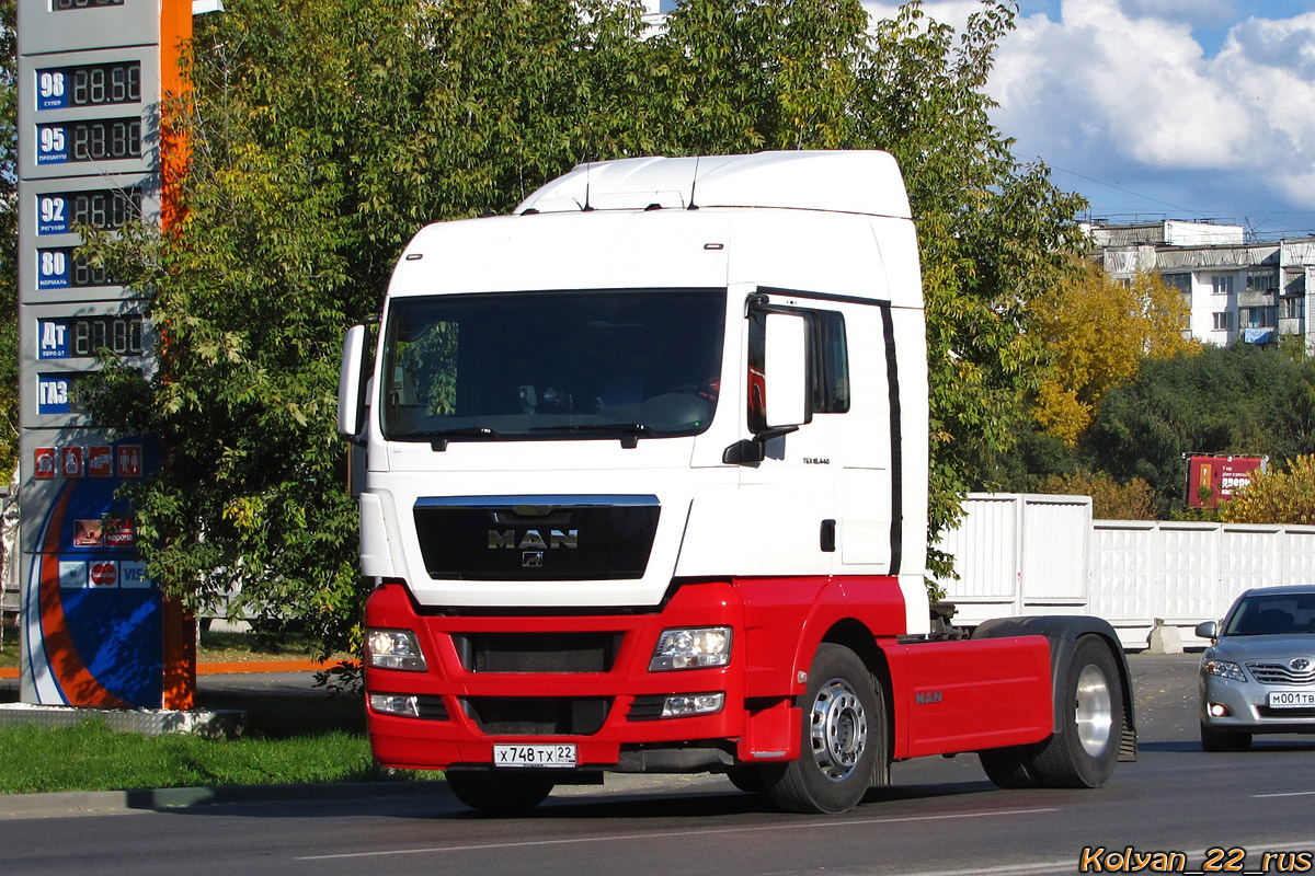 Алтайский край, № Х 748 ТХ 22 — MAN TGX ('2007) 18.440