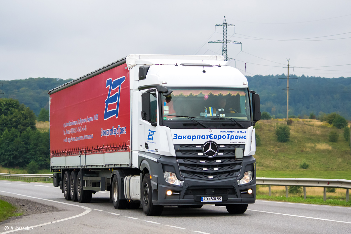 Закарпатская область, № 44 — Mercedes-Benz Actros ('2011) 1842