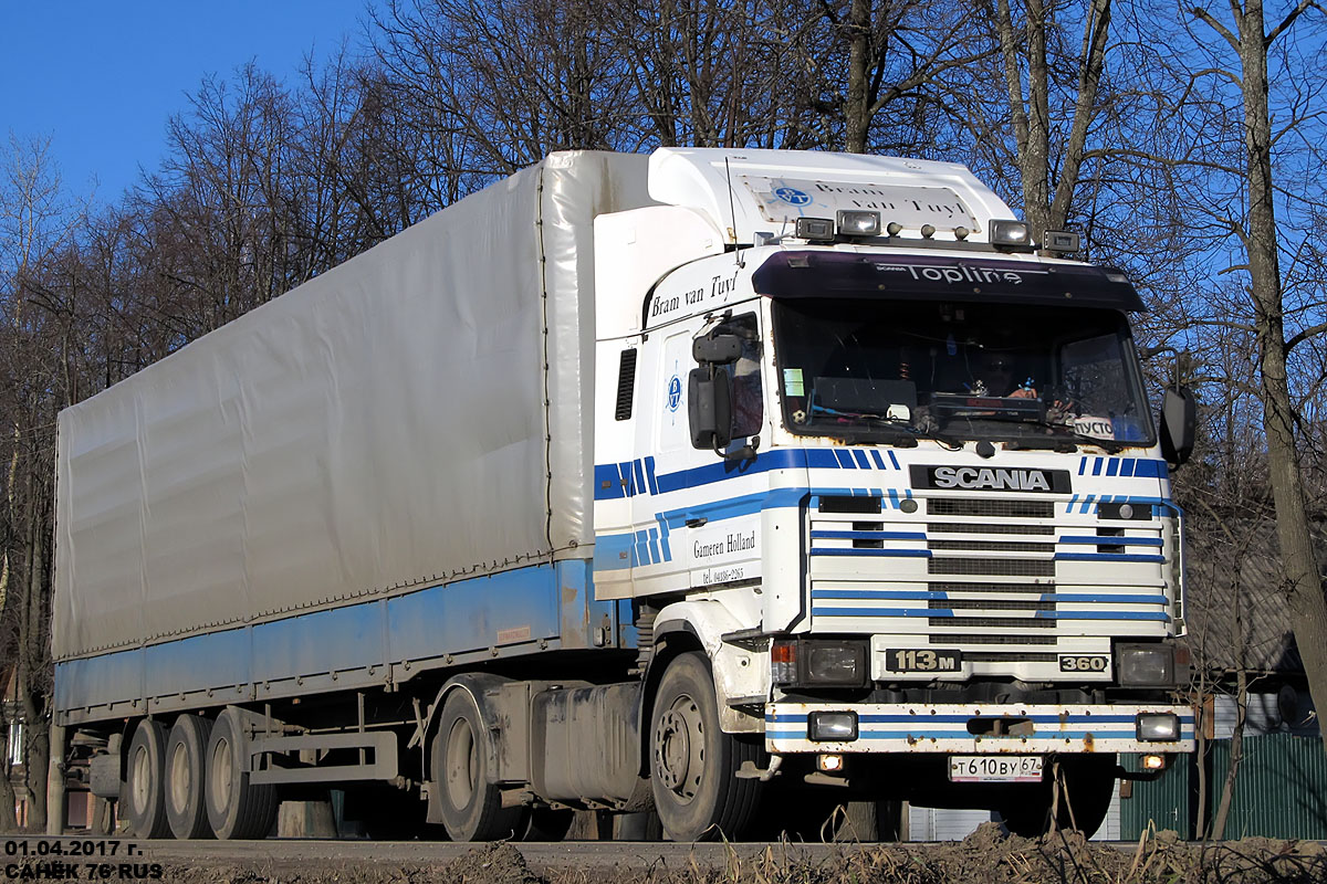 Смоленская область, № Т 610 ВУ 67 — Scania (II) R113M