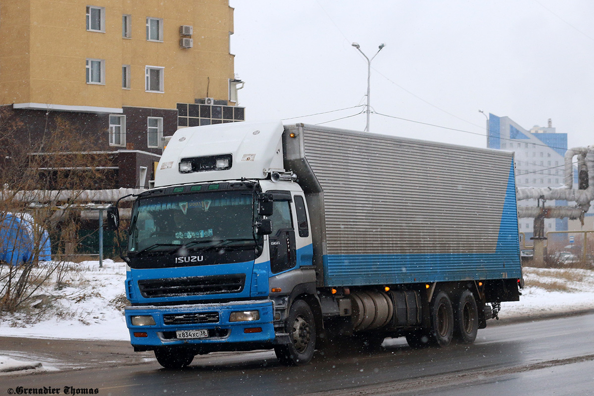 Иркутская область, № Х 834 ХС 38 — Isuzu Giga (общая модель)