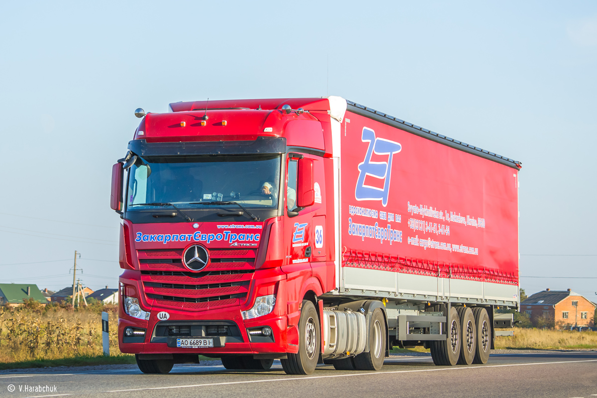 Закарпатская область, № 36 — Mercedes-Benz Actros ('2011) 1845