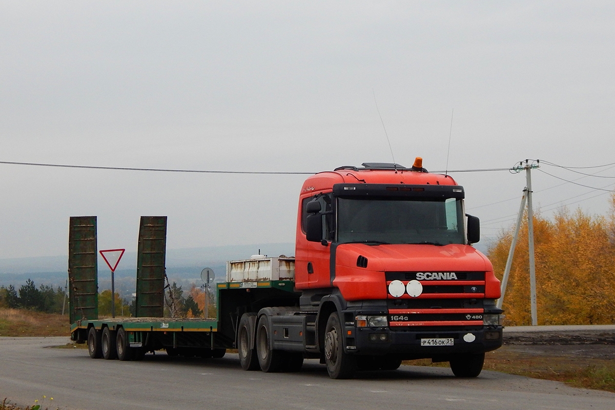 Белгородская область, № Р 416 ОК 31 — Scania ('1996) T-Series 164G