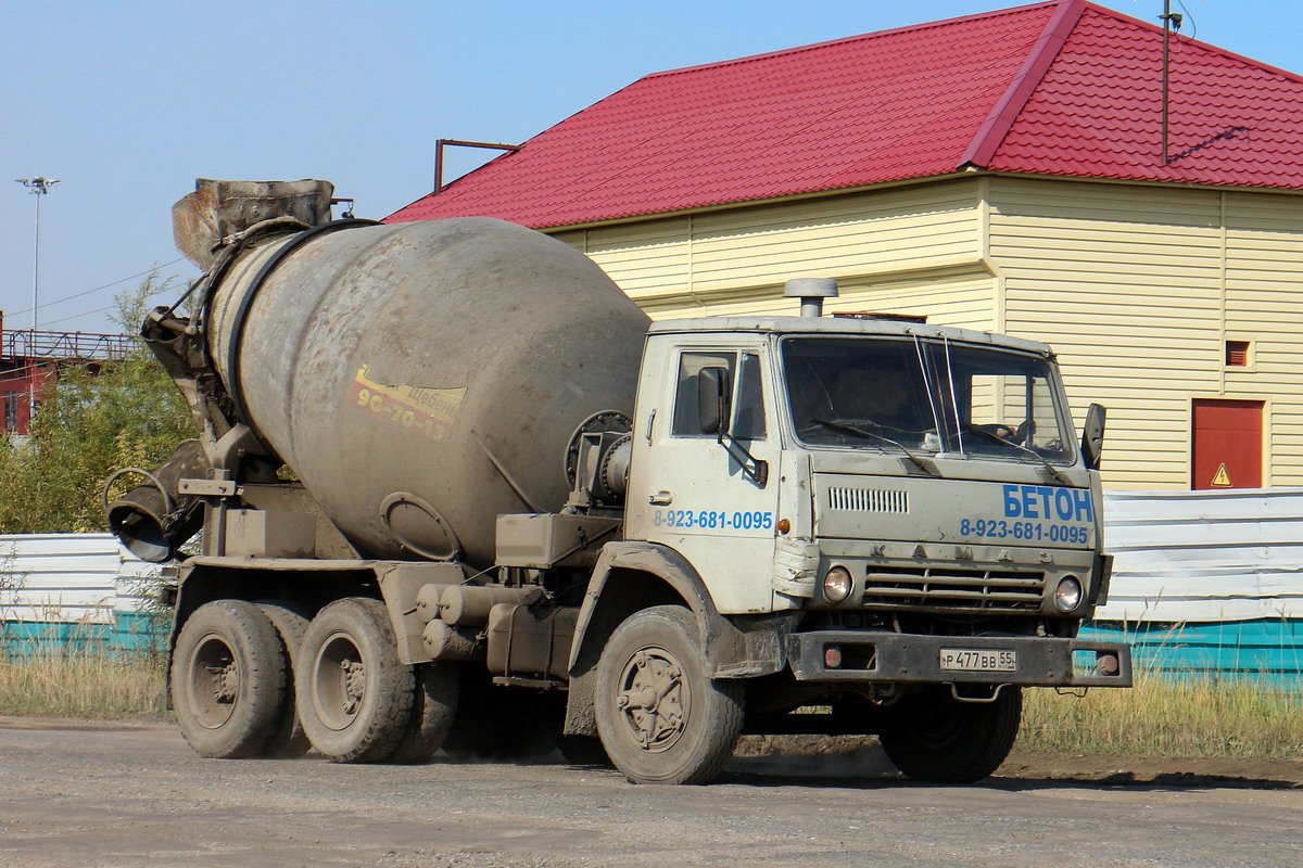 Омская область, № Р 477 ВВ 55 — КамАЗ-55111 [551110]