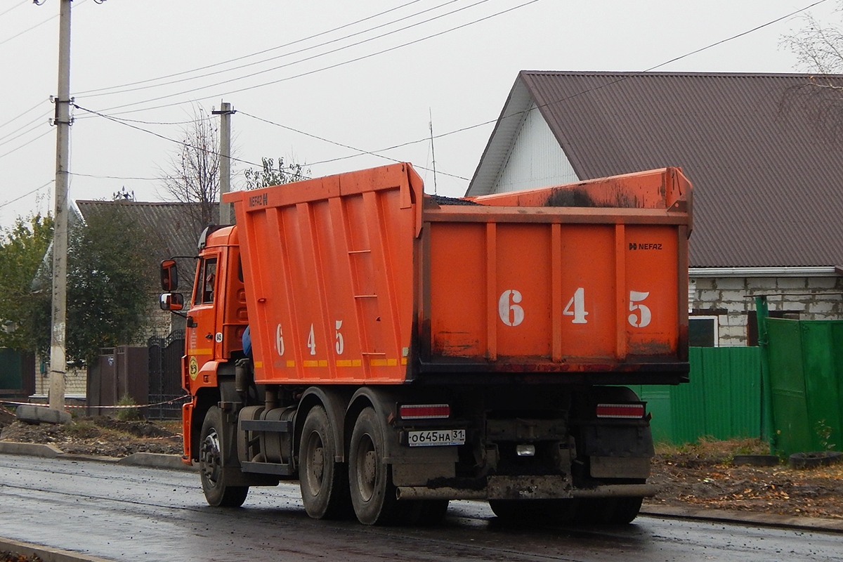 Белгородская область, № О 645 НА 31 — КамАЗ-6520 (общая модель)