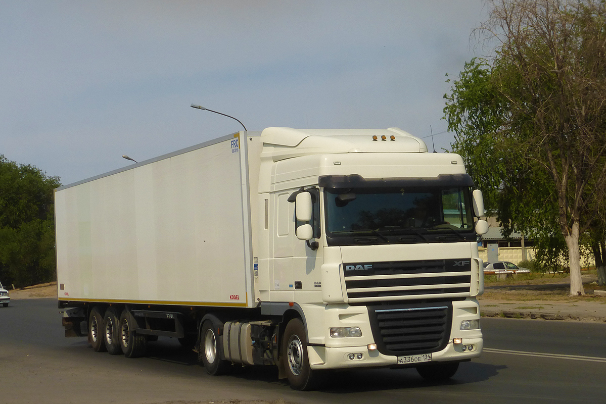 Волгоградская область, № А 336 ОЕ 134 — DAF XF105 FT