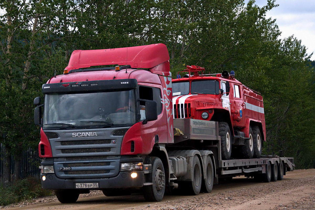 Омская область, № О 378 ВР 55 — Scania ('2004) P380