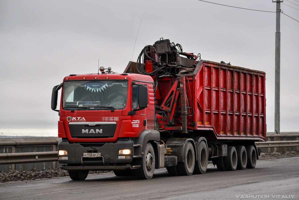 Архангельская область, № М 158 АР 29 — MAN TGS ('2007) 33.440