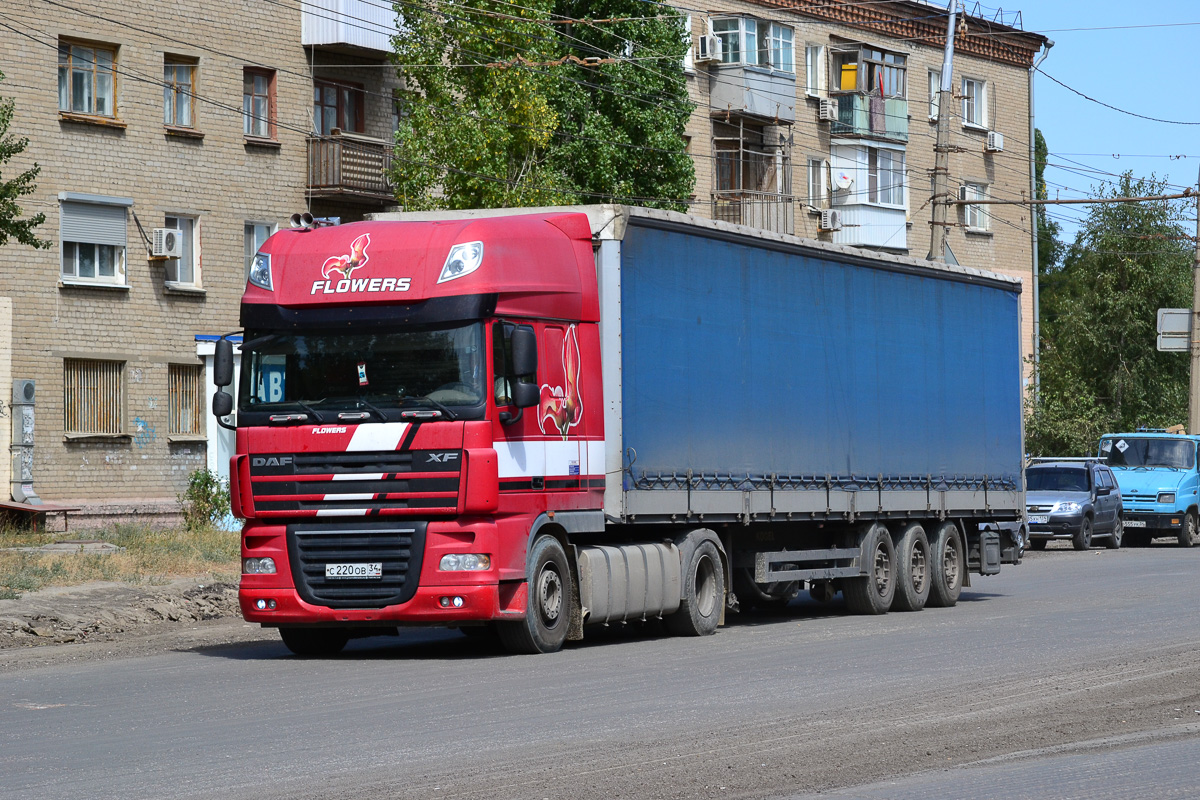 Волгоградская область, № С 220 ОВ 34 — DAF XF105 FT