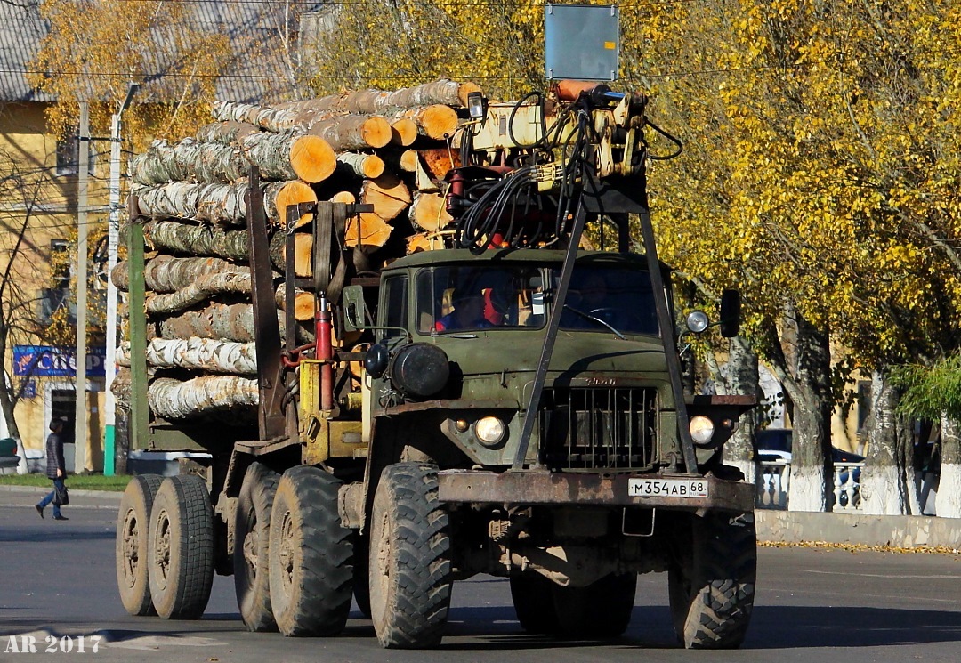 Тамбовская область, № М 354 АВ 68 — Урал-375 (общая модель)