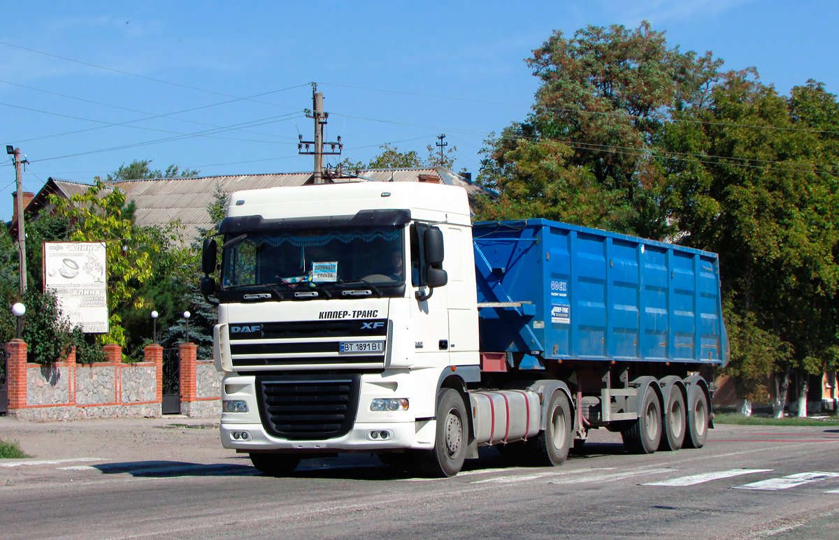 Херсонская область, № ВТ 1891 ВІ — DAF XF105 FT